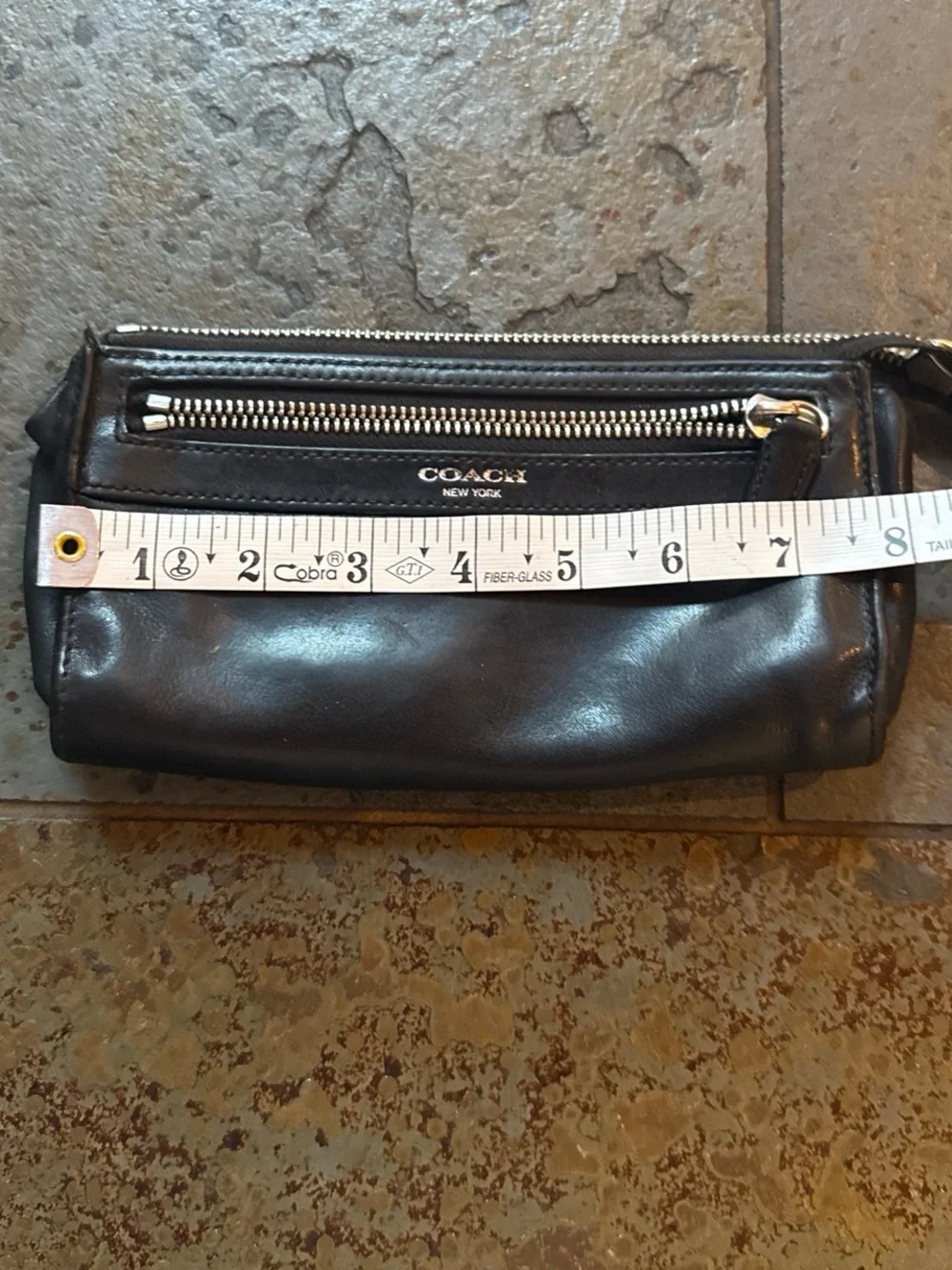 Vintage Black coach wrislet